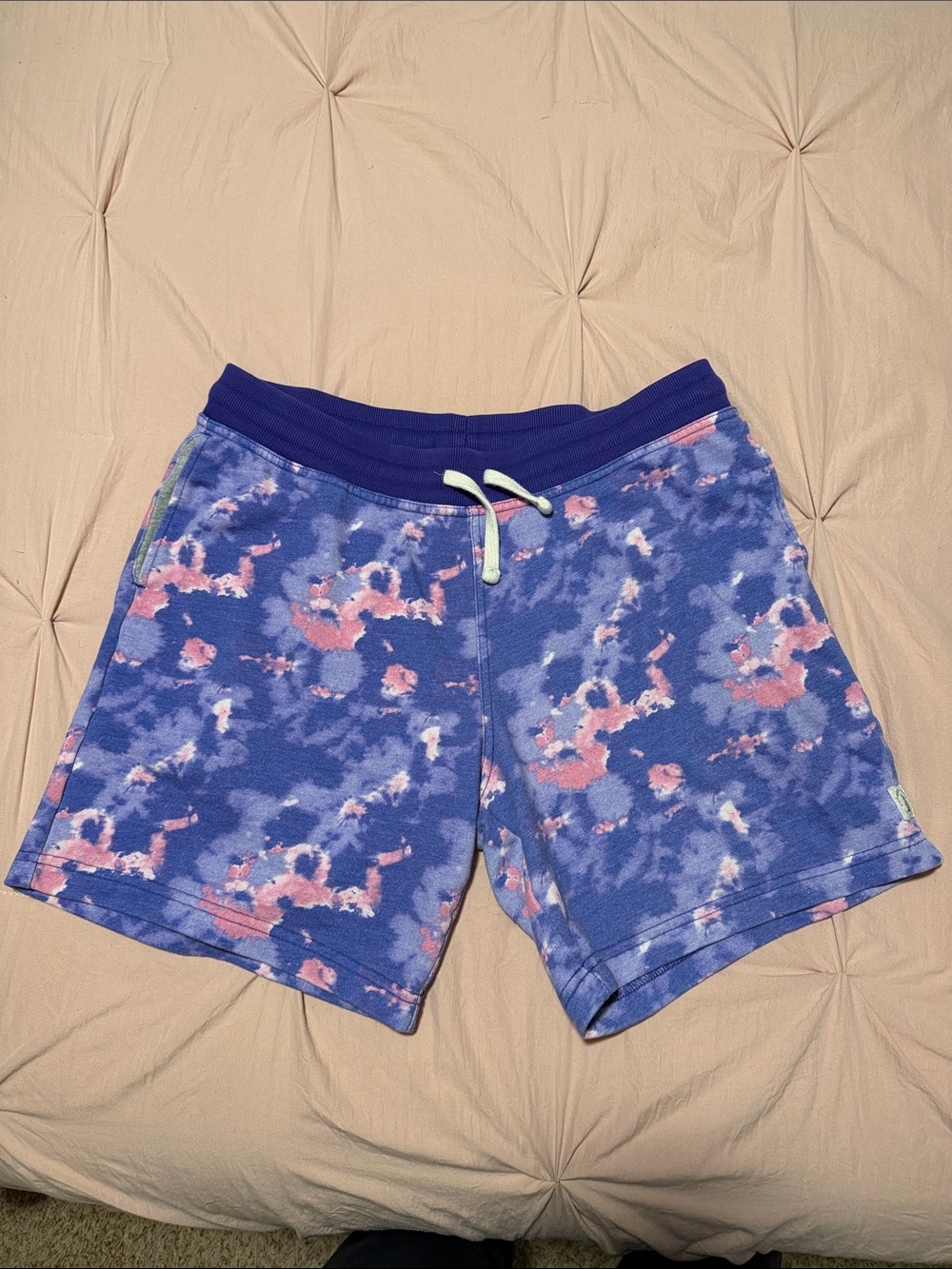 chubbies Purple and Pink Tie-Dye Athletic Shorts